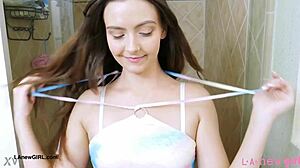 fierce & flawless brunette took a shower, what secrets does she hide?