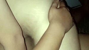 The cuckold husband watches his wife get fucked hard by the bull.