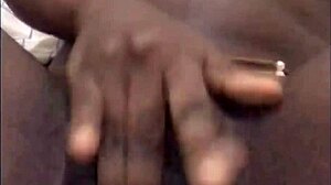 ebony solo masturbation