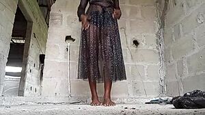 Horny Maiden Runs Out To Masturbate In The Garden