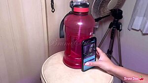 Sucking Cuckold's Dick While Cumming!