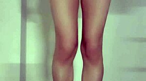 Masturbating outdoors in dress and skirt with panties