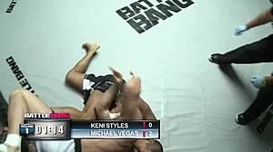 Big Tits Milf Fucks In MMA Ring With Shaved Pussy And Big Black Cock