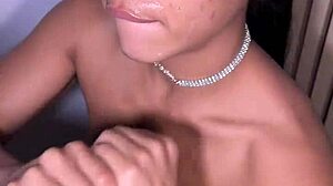 he cums early while deepthroating huge cock - amateur couple