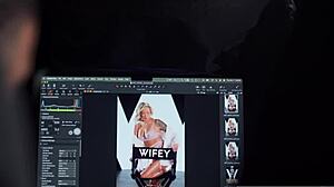 Wifey candice holds husband's hand during bbc encounter