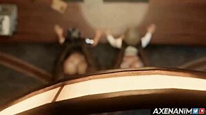 Heroines of anal sex fuck two well-endowed men