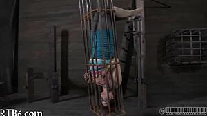 Pornstar engages in intense sadomasochism play