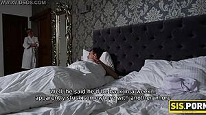 sis porn slim blonde and stepbrother have unplanned sex after dinner