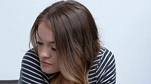 Horny Cop Rough Sex in Security Office with Petite Babe