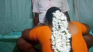 beautiful aunty fucking her servant boy outdoors