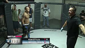 Big Tits Milf Fucks In MMA Ring With Shaved Pussy And Big Black Cock