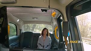 French Ebony Cheats In Taxi Backseat Cowgirl Ride