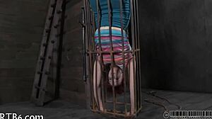 Pornstar engages in intense sadomasochism play