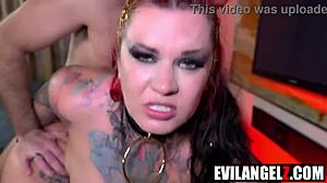 wtf, busty milf with huge assets doing dp with two xxxl dicks, sabien demonia and jonny oblong