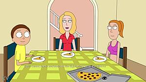 Rick And Morty Summer Footjob In A Way Back Home!