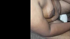 Indian step mom feels embarrassed pissing nude in bathroom