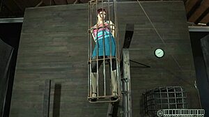 Pornstar engages in intense sadomasochism play