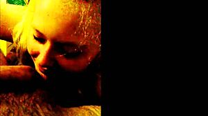 Big Tits Blonde Teases With Blowjobs And Handjobs