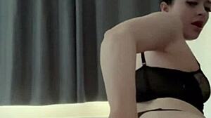 Step daughter masturbates next to dad 😏