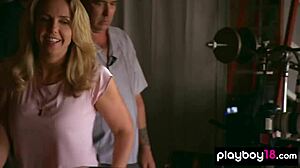 Amateur milf housewife Callie moans on husband's big cock.