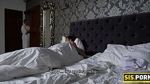 sis porn slim blonde and stepbrother have unplanned sex after dinner