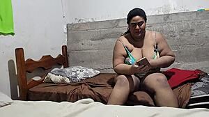 Aunt waits for family to leave, then fucks nephew in homemade creampie