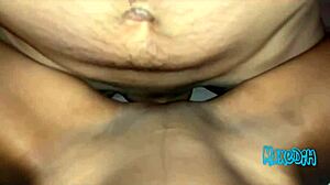 wife cumming hard on lover's dick