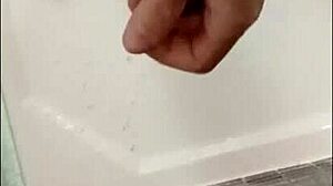 showering my dick with blonde bodybuilder