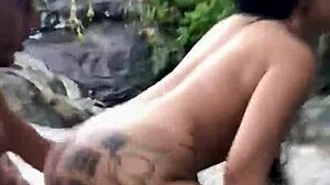 Amateur Interracial Fuck With Brazilian Japaaa Rodrigues On Beach, Cum In Mouth