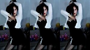 Chinese Girl Performs Sexy Dance Routine