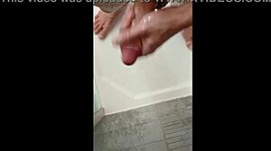 showering my dick with blonde bodybuilder