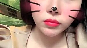 girl masturbates big tits on bigo live