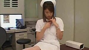 Naughty Nurse Masturbates with Dildo!