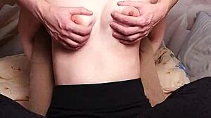 Amateur Wife Tickled in Light BDSM Nipple Play