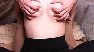 Amateur Wife Tickled in Light BDSM Nipple Play