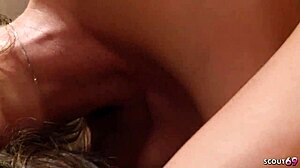 Cougar milf bounces saggy tits in sloppy cowgirl sex