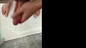 showering my dick with blonde bodybuilder