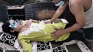 gorgeous indian housewife shabnam deepthroating her lover's cock