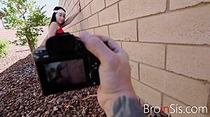 Naked Photoshoot with Step Siblings