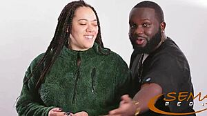 i worship red bone ebony teen's big natural tits with angel and semaj