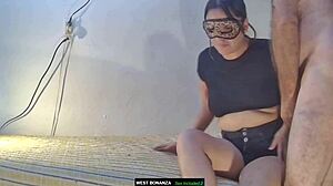 Latina MILF Sucks Cock Deepthroat, Gets Cum Covered in Face Fucking Session