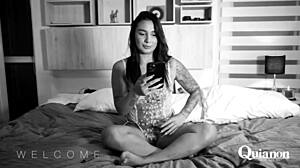 Sexy Latina engages in dirty play with passion