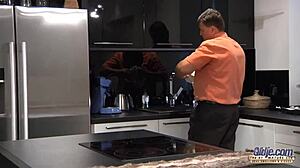 Hot Teen 18+ Sucks Grandpa's Cock Deepthroat Style Then Rides His Tight Pussy To Facial Cum Swallow