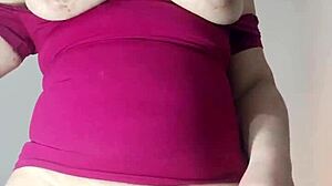 Blonde Pretty Latina Colombian Madrastra With Giant Cameltoe Masturbates For Her Hijastro In Marked Leggings