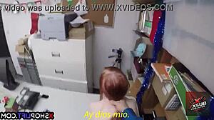 Teen thief gets hardcore blowjob and ass fucked