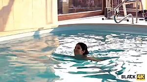 Will Swimming Lesson Turn Into Black Dick Interracial Fuck For Shaved Blonde Teen