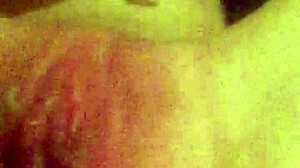 Pussy got filled up with creampie