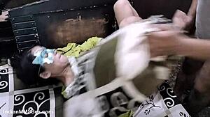 gorgeous indian housewife shabnam deepthroating her lover's cock