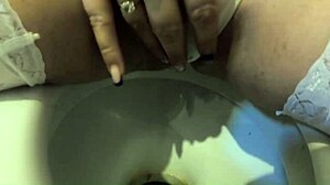 Intense Golden Shower and Pee on Slut