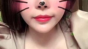 girl masturbates big tits on bigo live